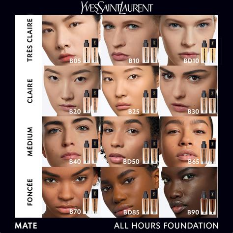 ysl foundation all hours swatches|ysl foundation shade finder.